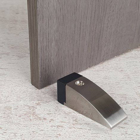 Ouvre&Déco – Butée de porte sol DELTA, Inox mat