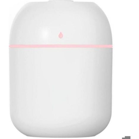 Mini Humidificateur D'Eau, Petit Diffuseur de Bureau d'Air de Brume Fraîche Alimenté par USB Portatif de 220 ml avec Veilleuse Dou (1/5)