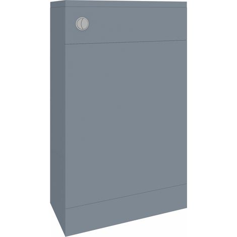 500mm Bathroom BTW Toilet Unit Gloss Grey Painting Flat Packed (1/4)