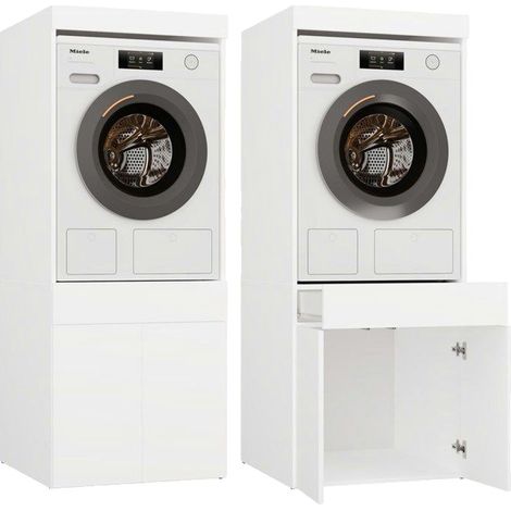 Badezimmerfach für Waschmaschine oder Trockenmaschine POLA TWIN 1S WHALLE Schublade