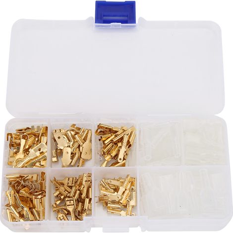 180 connecteurs de câble électrique à ressort avec insert doré et couvercle isolant durable (jeu de 180 connecteurs de borne) (1/5)