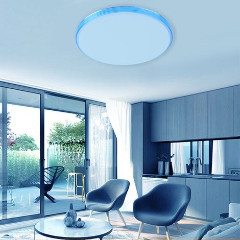 AC85-265V 48W RGB+W 15,3-Zoll-Smart-LED-Deckenleuchte mit Smartphone-Steuerung und WLAN-Funktion C (1/5)
