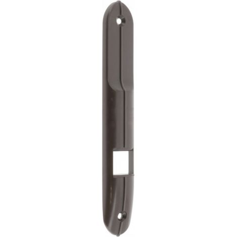 Plaque de propreté à encastrer pour enrouleur de volet roulant 170x28mm en PVC marron à visser Finition Fenêtre Enroulement Déroulement Store Coffre Menuiserie (1/2)