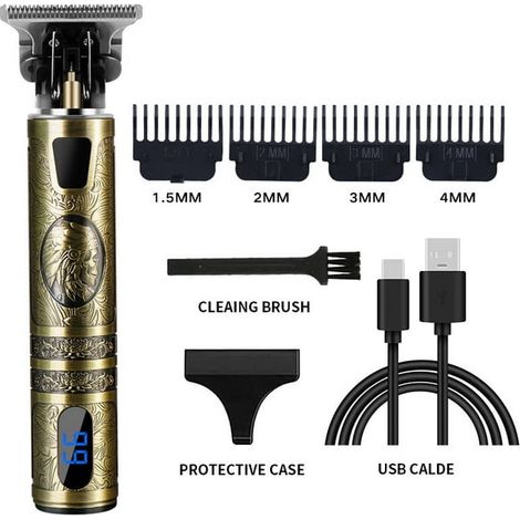 Tondeuse à cheveux sans fil, tondeuse électrique T-Blade affleurante, rasoir barbe rechargeable, kit de coupe et coiffure homme - 13 (1/5)