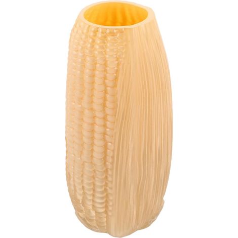Vase à Fleurs en Verre Coloré D'épi de Maïs Grand Format, Jardinière Hydroponique Multifonctionnelle pour Composition de Fleur, Pot Décoratif Original pour Salon et Bureau (1/5)