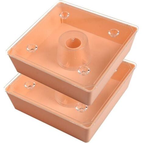Lot de 2 mangeoires carrées pour colibri - Pour extérieur - Pour apiculteur