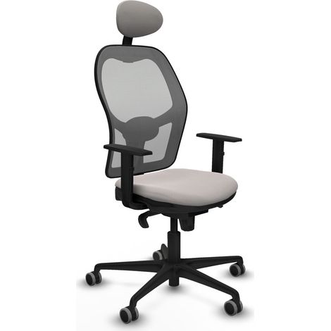 Sedia Ufficio con Poggiatesta Jorquera Piqueras y Crespo 1D036G1 Bianco (1/5)