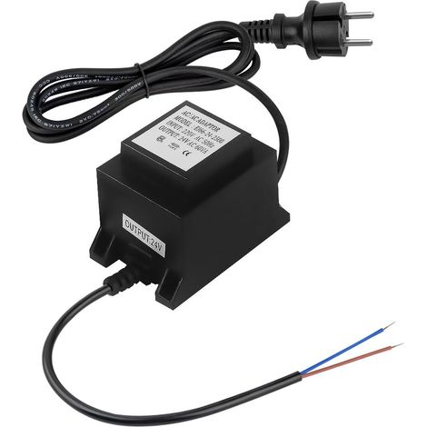 Transformateur 220 V à 24 V, AC/AC 50 W, IP68 étanche, source d'alimentation 24 V pour éclairage LED et pompes de bassin (1/5)