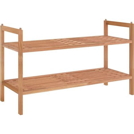 Meuble à chaussures, 69 x 27 x 41 cm, en noyer massif (1/5)