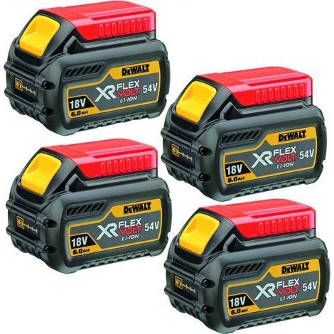 Dewalt DCB546 18v / 54v XR Flexvolt 6.0ah Battery DCB546-XJ - 4 Pack (1/3)
