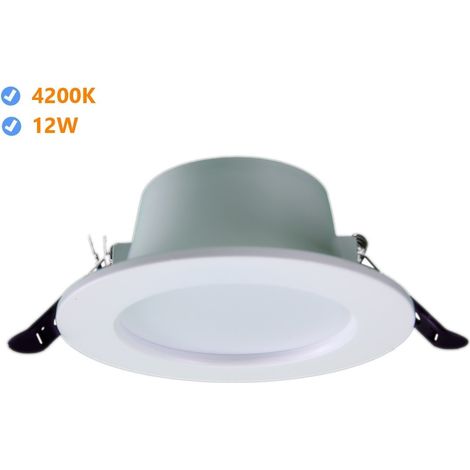 Jandei - Downlight LED "oasis" redondo empotrar 12W 4200K marco blanco Serie Led Oasis