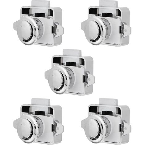SHINEOFI Lot de 5 verrous de porte à bouton-poussoir (1/5)