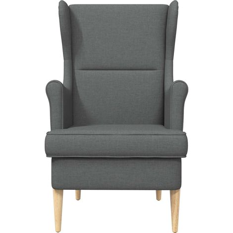 vidaXL Armchair Dark Grey Fabric