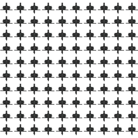 Lot de 100 goutteurs compensation pression 4L, embouts détachables pour tuyau 4/7 pouces, irrigation précise (1/5)