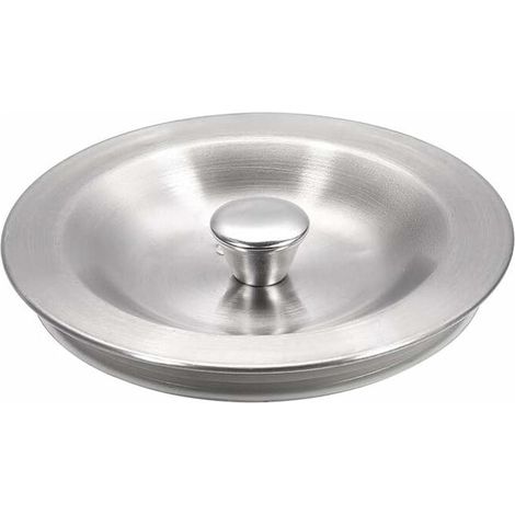 Kitchen Sink Drain Plug Rubber Gasket 90mm Stainless Steel Sealing Lid for Kitchen Sink (1/3)