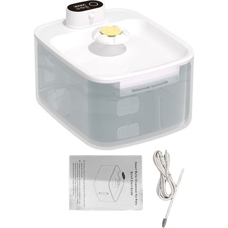 Fontaine à eau pour chat et chien sans fil 3,2L avec capteur de mouvement, filtration 5 étapes, ultra silencieuse (1/5)