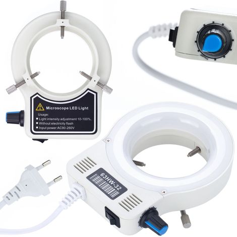 Iluminador de microscopio LED de 32x