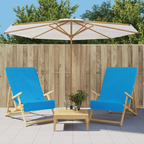 Strandtücher 2 Stk. Türkis 60x135 cm Stoff 400 GSM