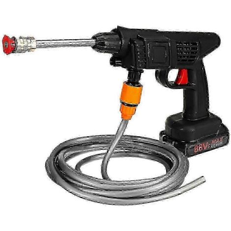 Nettoyeur de voiture haute pression sans fil 60 bars 1500 watts, machine à mousse d'eau électrique rechargeable, compatible avec les batteries de type B. (1/5)