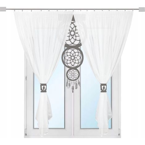 Tenda moderna per terrazzo/balcone/soggiorno, design traforato, motivo a ganci grigi, 300 x 250