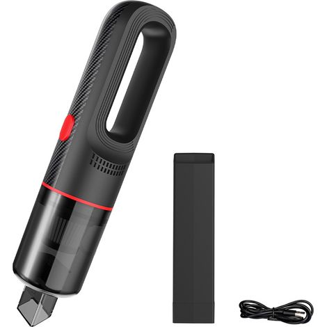 Aspirateur de voiture sans fil, aspirateur de voiture portable 10 000 Pa, chargement sans fil, mini aspirateur portatif