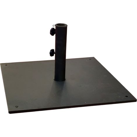 Base ombrellone in acciaio antracite con peso 30kg doppio bloccaggio (1/2)