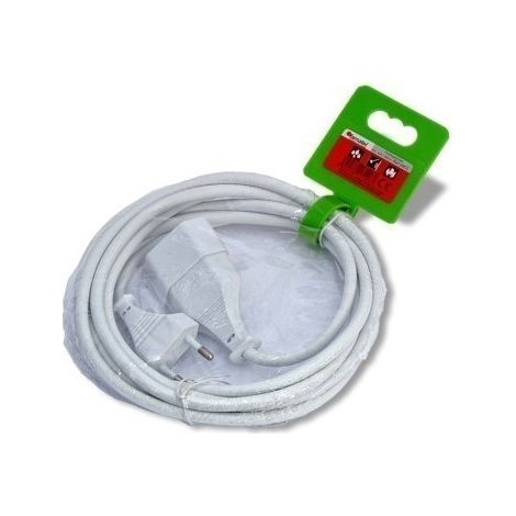 Prolongador 2X1 Blanco 10A Famatel 5 Mt