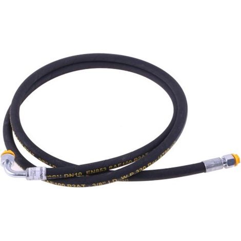 Flexible hydraulique 330 bar, filetage M18x1,5 droit/coudé à 90°, longueur 800 mm, DN10-2SN (AK-10-800  P11P12), 33 MPa, Waryński