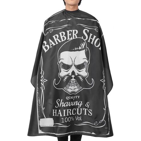 Tablier De Coiffure - Impermeable Respirant - Pour Coupe Teinture Permanent - 160 X 140 Cm - Noir - 1 Piece (1/5)