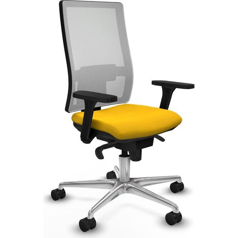 Piqueras et Crespo 3D086N0 Chaise de bureau jaune ergonomique (1/3)