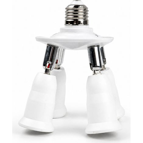 Fourniture de douilles et de supports de lampe adaptateurs universels E27/E40 vers 4E27/E14/GU10, vente directe.