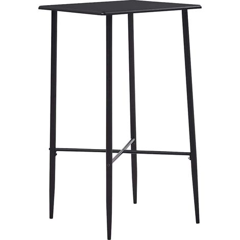 Mesa alta de cocina MDF negro 60x60x111 cm vidaXL (1/5)