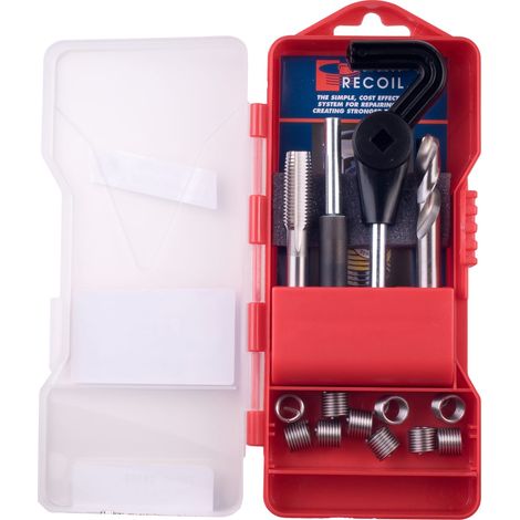 Recoil UNC Thread Repair Kit with 15 Inserts for 5/16-18 TPI Threads (Model RCL33058)