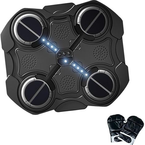 Musik-Boxmaschine, elektronische Boxmaschine mit Handschuhen, Wandhalterung, intelligentes Boxziel für Kinder zum Kickboxen