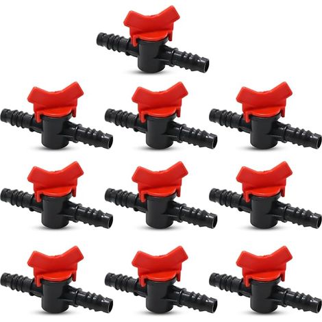 Vanne Commutation Irrigation, Vanne Commutateur Goutte Tube pour 16mm Tuyau, pour L'irrigation des Pelouses de Jardin (1/4)