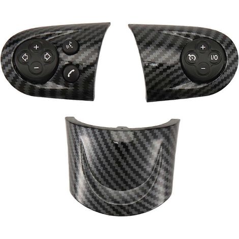 Embellecedor del interruptor de control del volante multifunción para audio y control de crucero de los modelos R55, R56, R57 y R58 (pieza n.° 32309289676). (1/5)