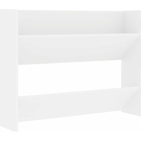 Maison Exclusive - Zapatero de pared madera contrachapada blanco (1/5)