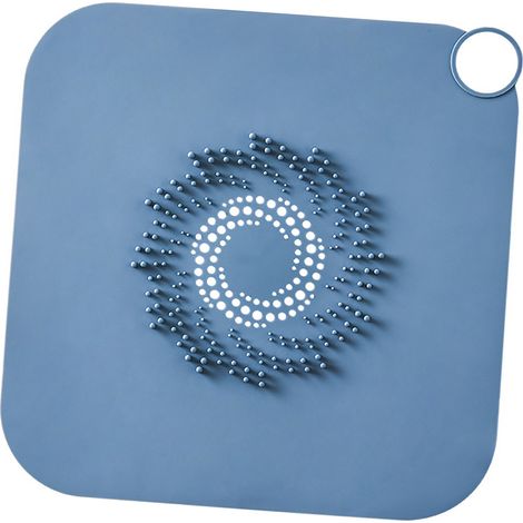 Couvercle de bonde de douche avec récupérateur de cheveux, protecteur désodorisant, bouchon de baignoire en silicone, installation facile pour lavabo et baignoire de salle de bain. (1/5)