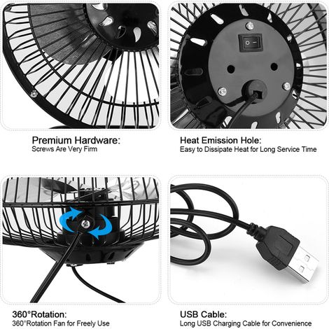 Mini ventilateur alimenté par panneau solaire USB pour rafraîchir et ventiler la maison, en voyage et à la pêche. (1/5)