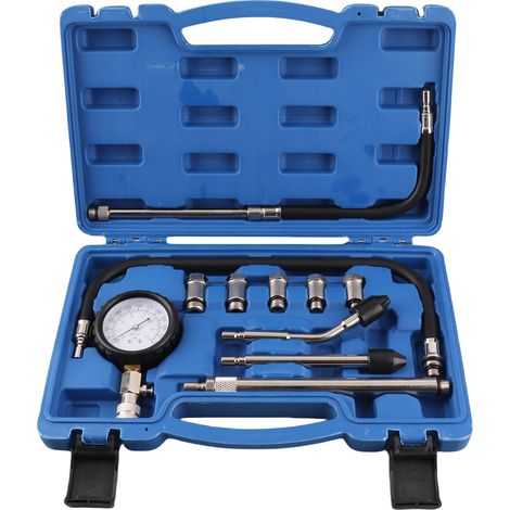 Kit de test de pression de cylindre de moteur automobile professionnel 0–20 bar (0–300 PSI) avec manomètre. (1/5)