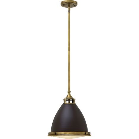 Elstead Amelia - Pendente a soffitto a cupola media 1 luce bronzo Buckeye, bronzo restaurato, E27 (1/3)