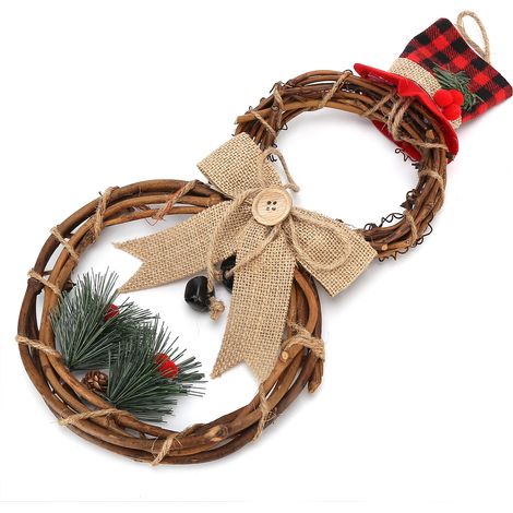 Bonhomme de neige LED Guirlande de Noël Décoration de Porte Lumineuse pour Maison (1/5)