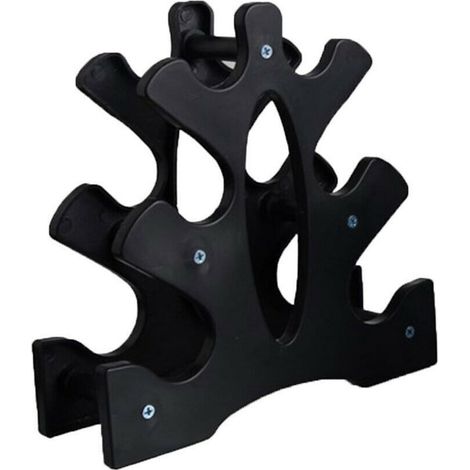 1 Support haltère, structure trépied 3D stable, design arbre élégant, capacité 25 kg, pour maison bureau (1/5)