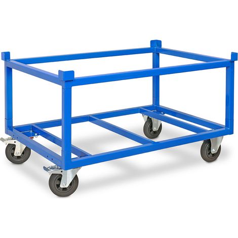 BRB Paletten-Fahrgestell LxBxH 1210x810x700 mm, Tragkraft 750 kg, hohe Ausführung (1/3)