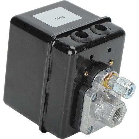 Interrupteur de pression mécanique pour compresseur d'air 1.2-1.6 MPa compact 220V/380V 16A filetage G1/4 intérieur plastique aluminium (1/5)