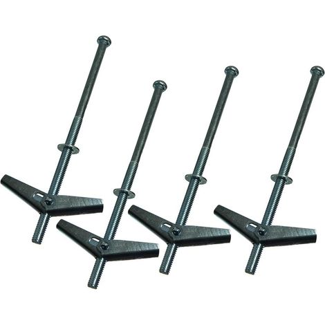 Lot de 100 chevilles à ressort pour fixation murale creuse 50 x 4 x 90 mm (1/2)