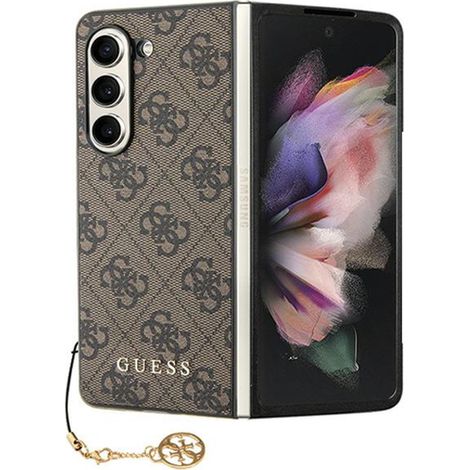 Guess GUHCZFD5GF4GBR F946 Z Fold5 braun/braun Hartschalenetui 4G Charms Kollektion (1/5)