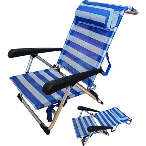 Pluvia Poltrona da spiaggia bassa 5 posizioni letto cuscino da 22 mm XYX-101PL607