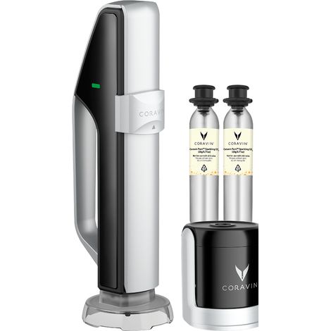 Système de conservation pour vins mousseux CORAVIN - Noir/Argent