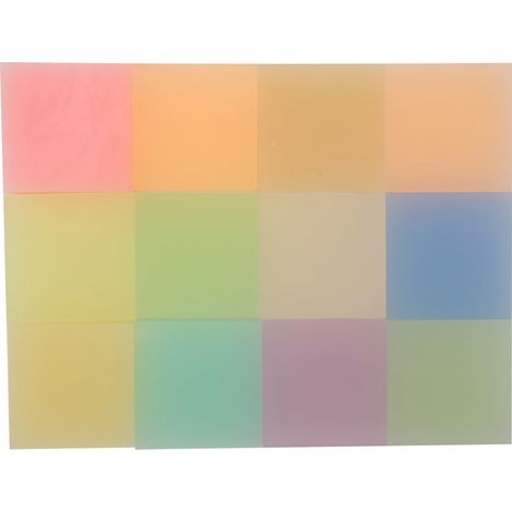 Lot de 12 blocs de gomme translucides pour gravure et tamponnerie, 5x5x1 cm, caoutchouc semi-transparent (1/5)